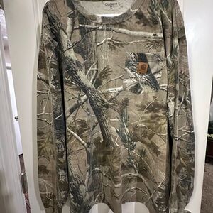 Carhartt Woodland Camo Long Sleeve Shirt